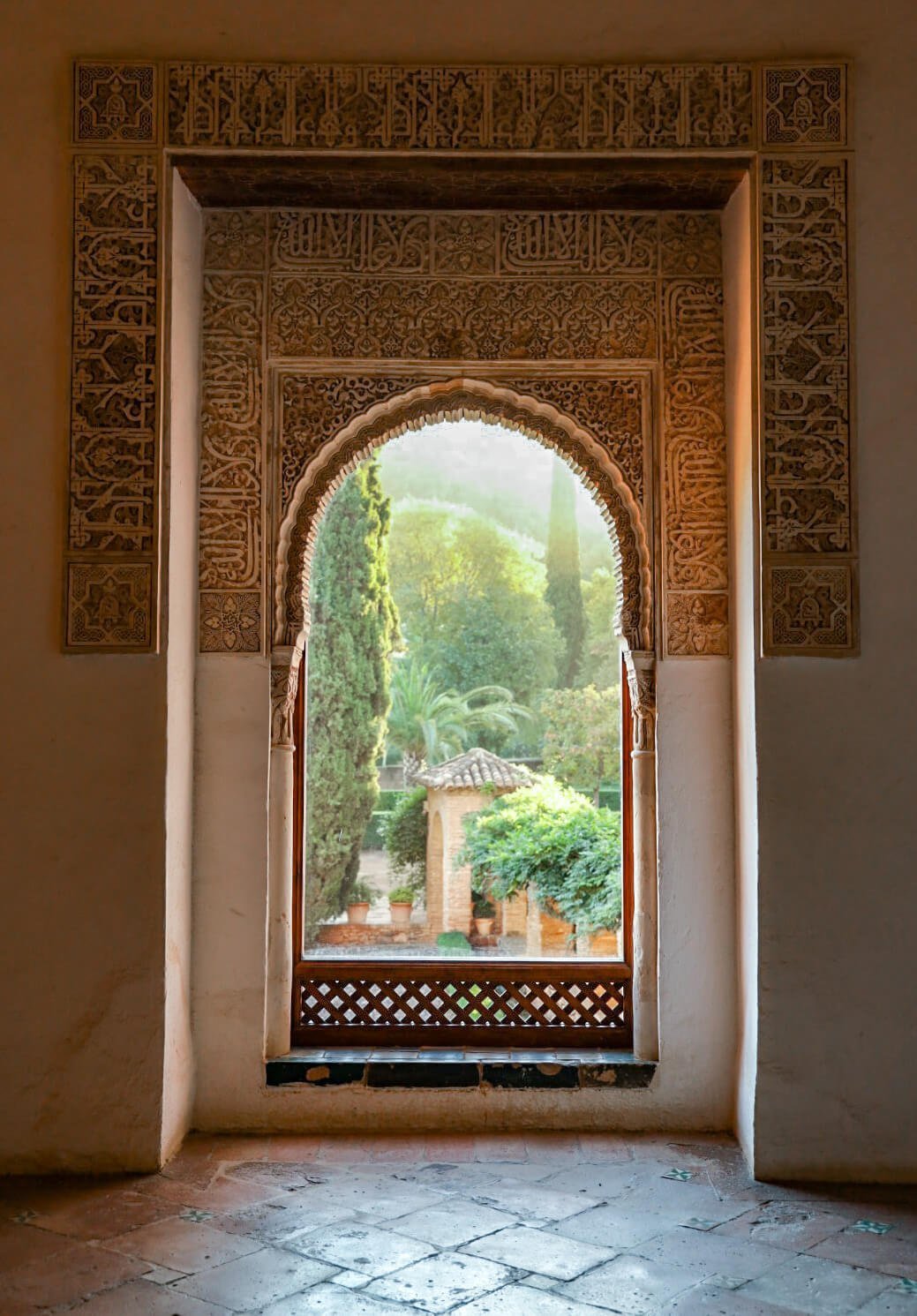 The grant views from Alhambra in Granada