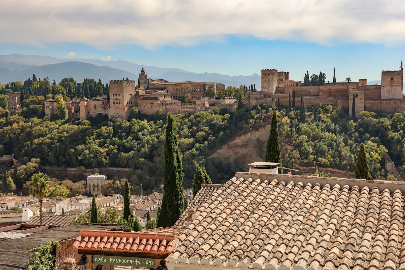 The impressive Alhambra in Granada, Andalusia - one of the best vacation spots in Spain