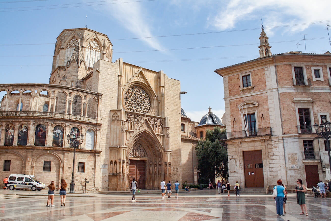 Historical buildings in the centre of Valencia - one of the best vacation spots and places to visit in Spain.