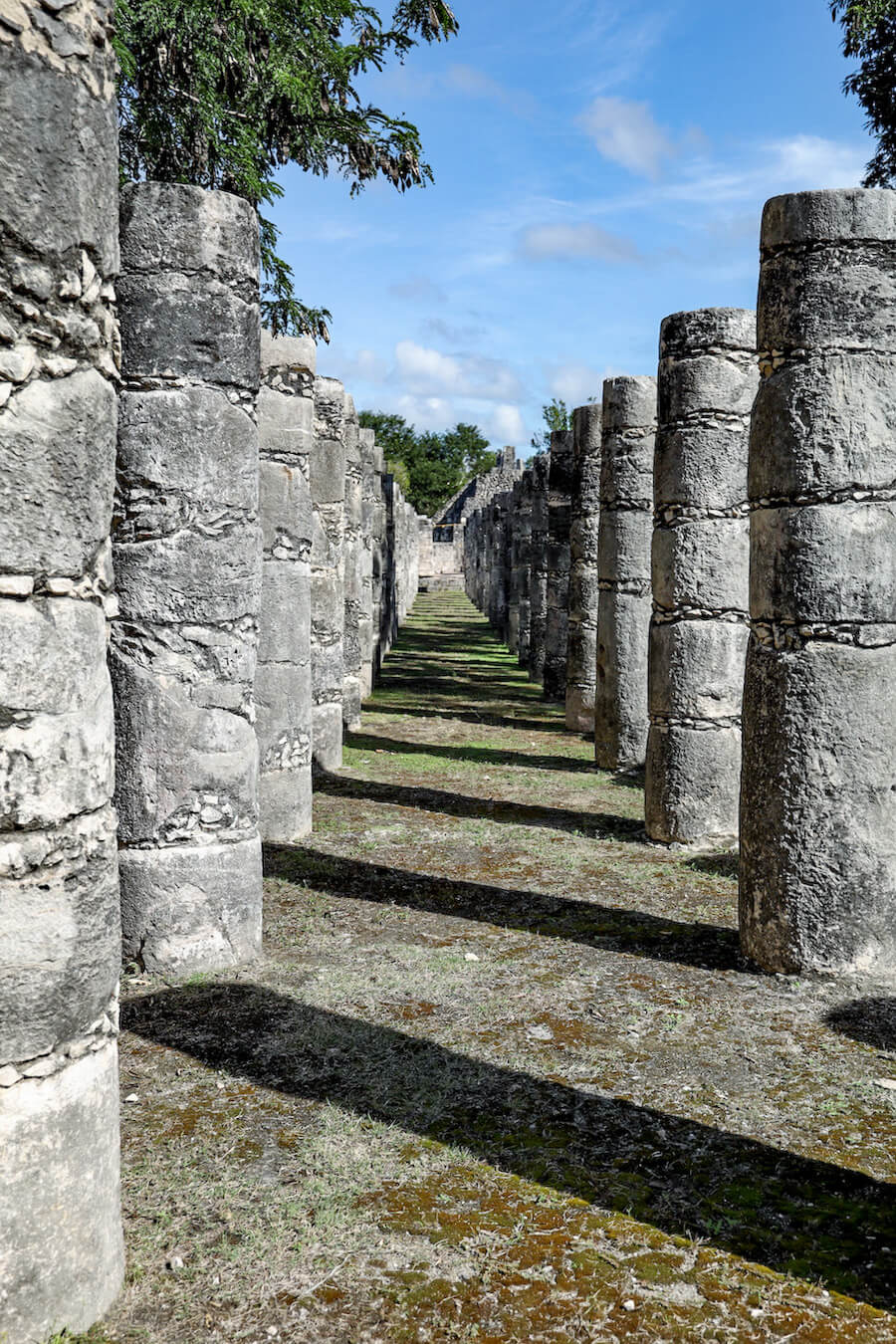 The thousand columns of Chichen Itza.