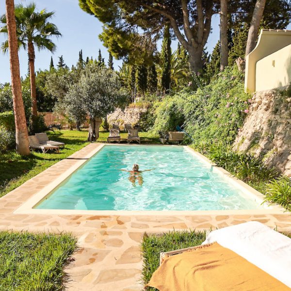 Poolside at Villa Riu Blanc one of the best Best Sustainable Boutique Hotels in Costa Blanca, Spain.