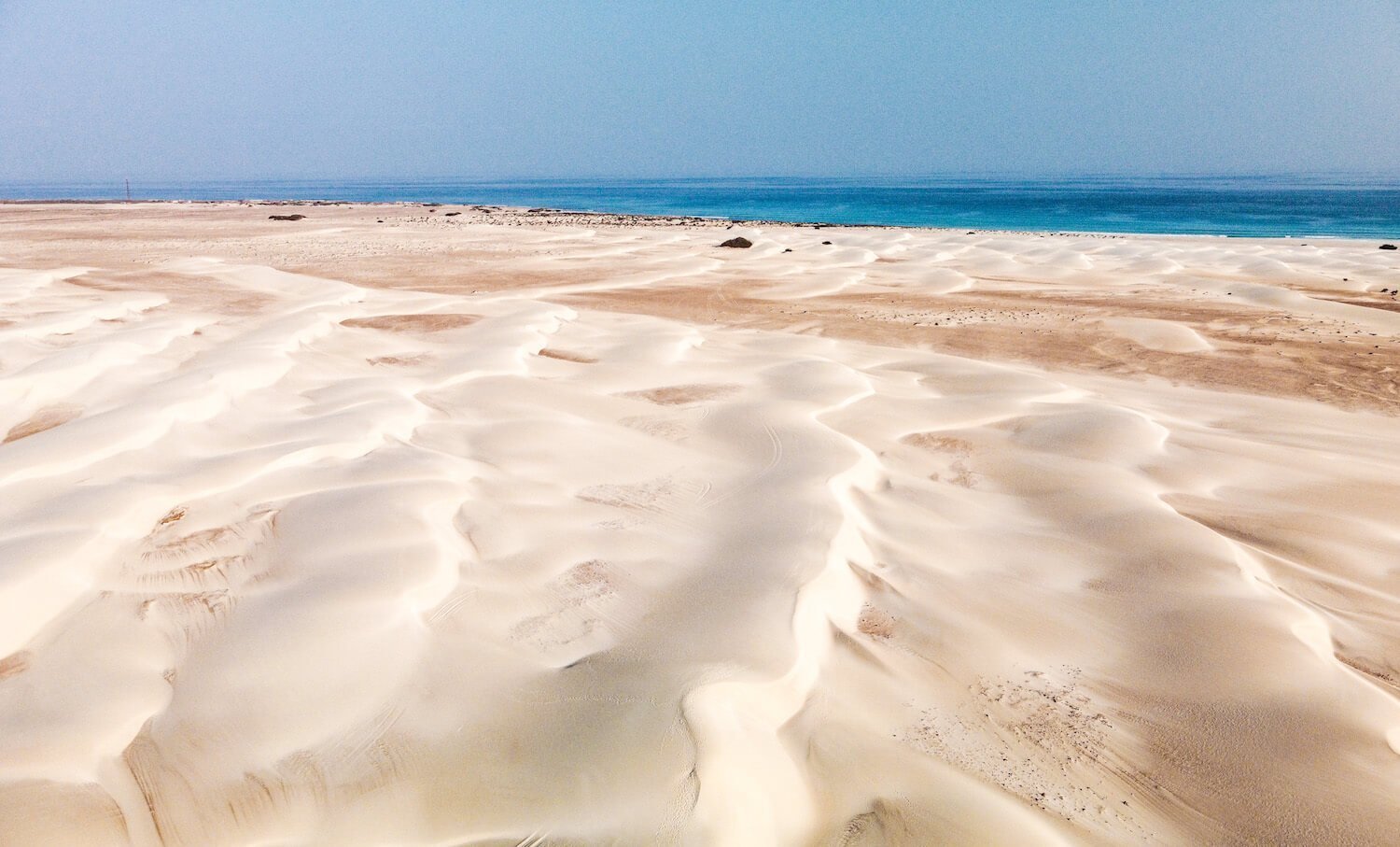 The sand dunes on Socotra Island
