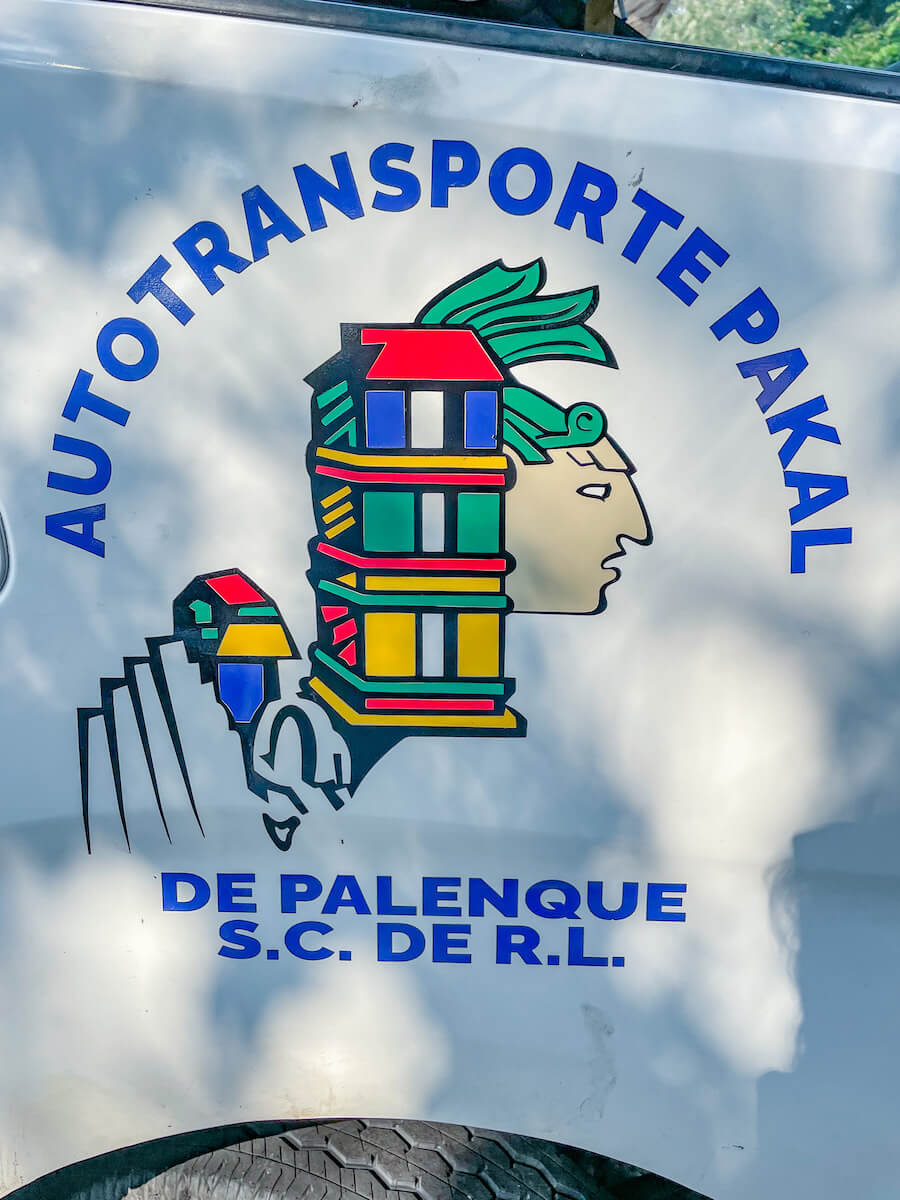 Sign on the door of the Palenque ruins collective.