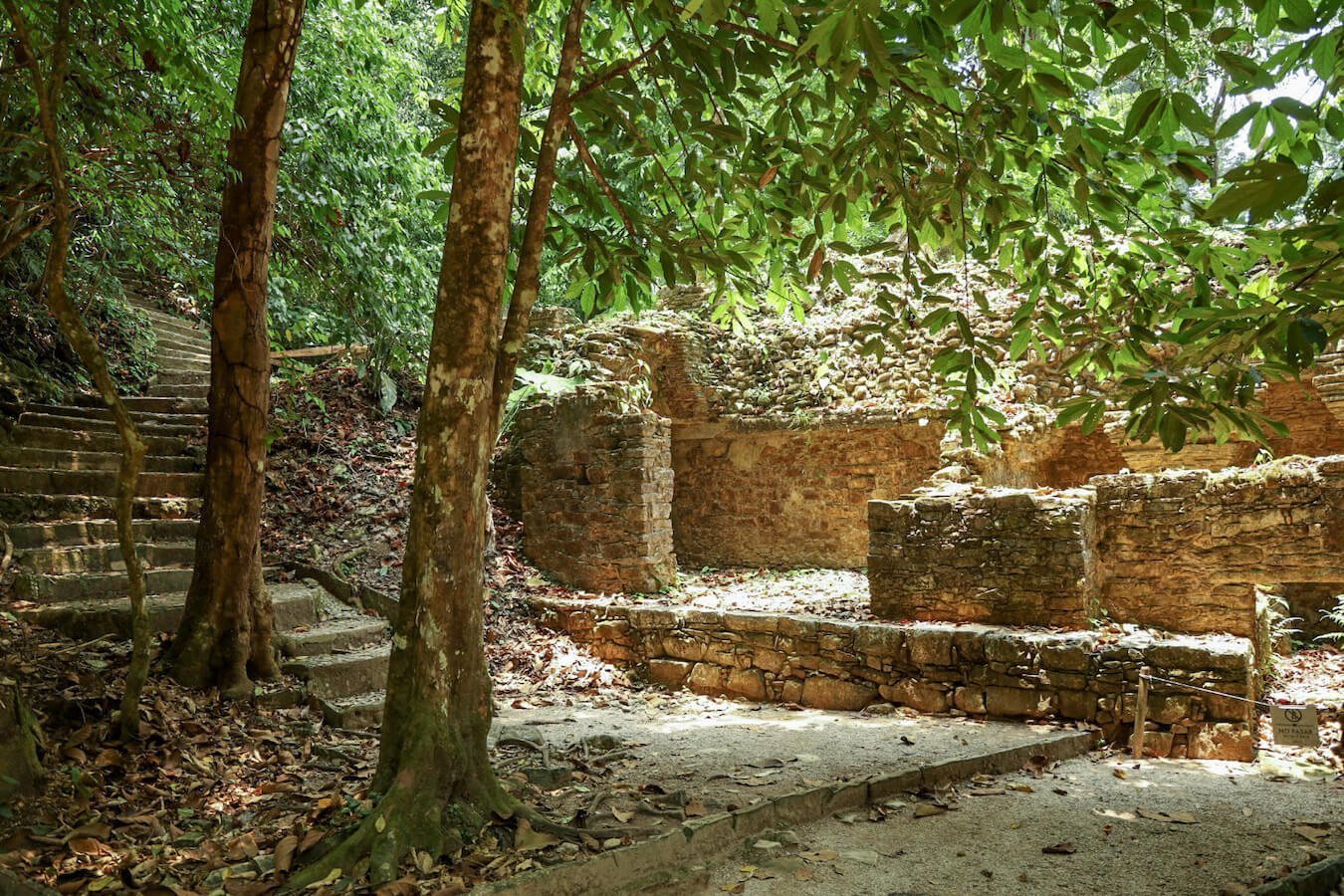 Part of Complex B at Palenques ruins.