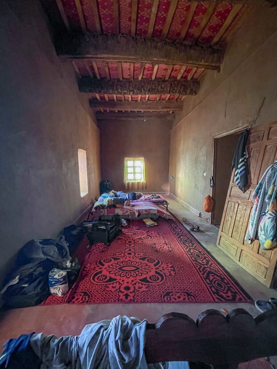 Family's accommodation while on a work exchange in Morocco.