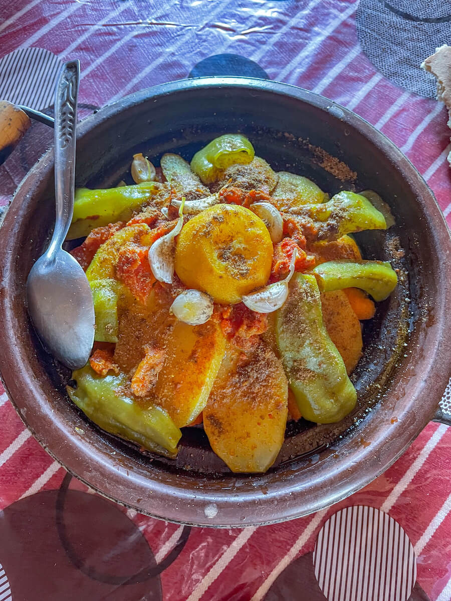 A homemade tagine in Morocco