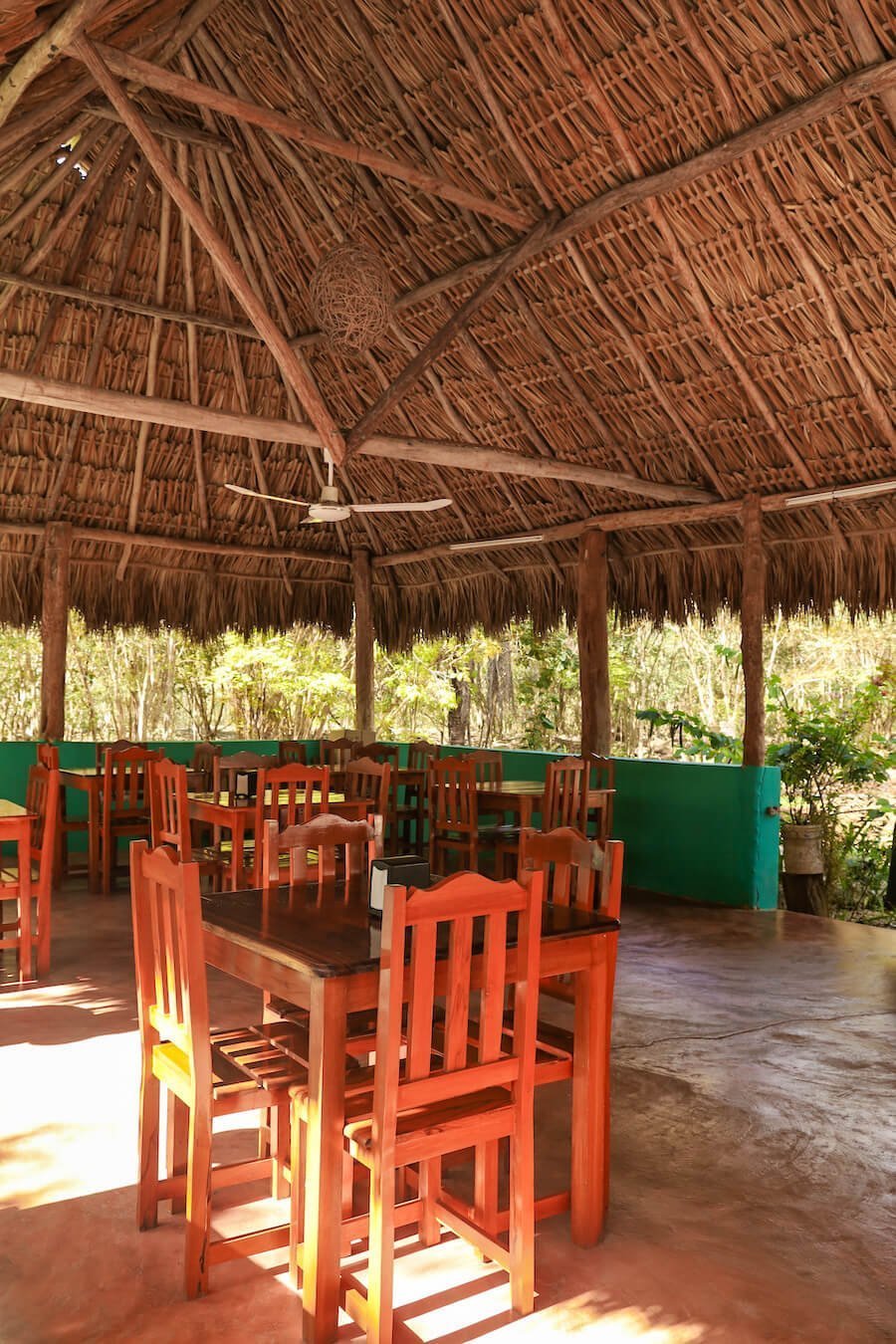 The restaurant facilities at a cenote in the Yucatan, Mexico