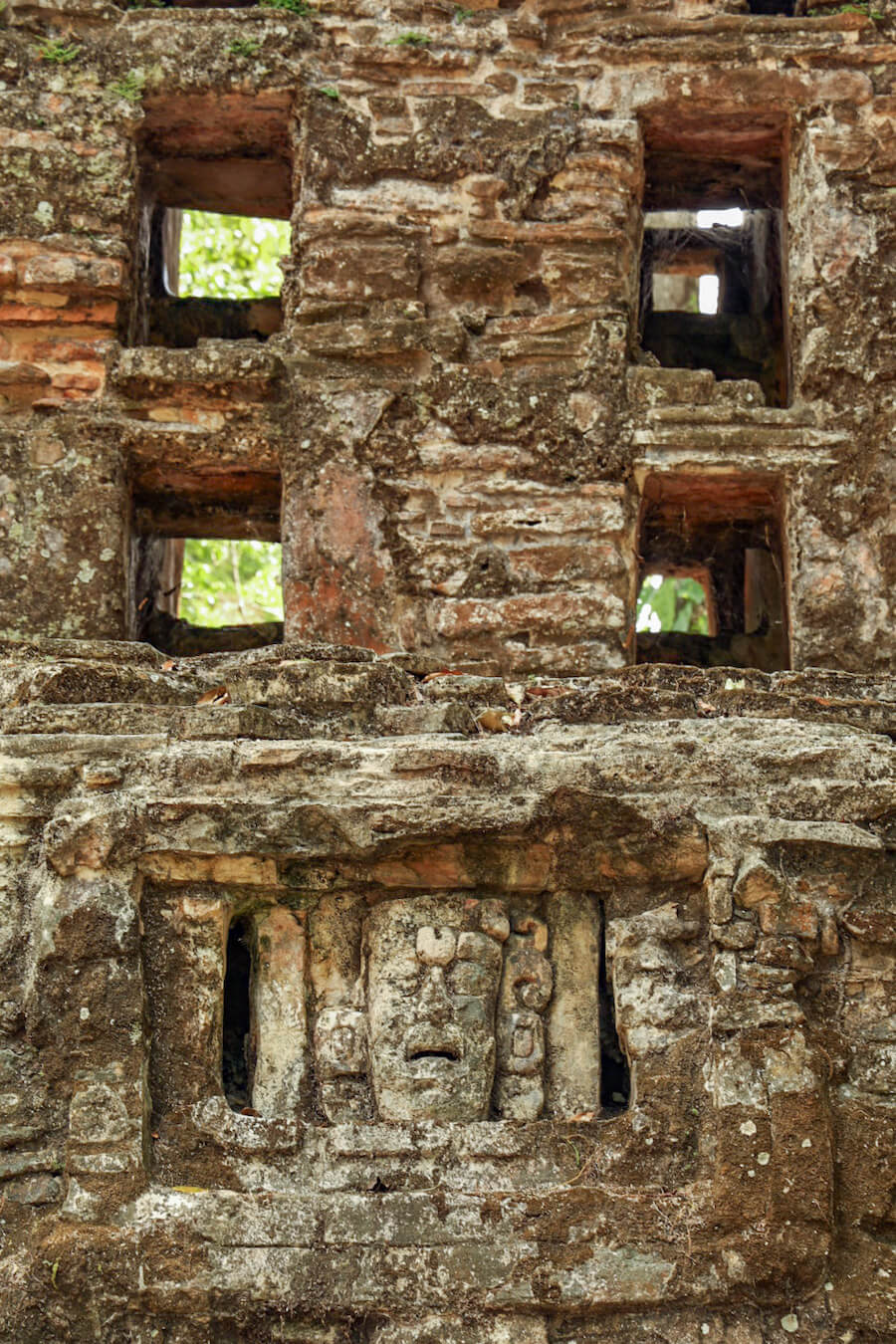 The ruins at the remote Yaxchilan archaeological site in Chiapas near Palenque