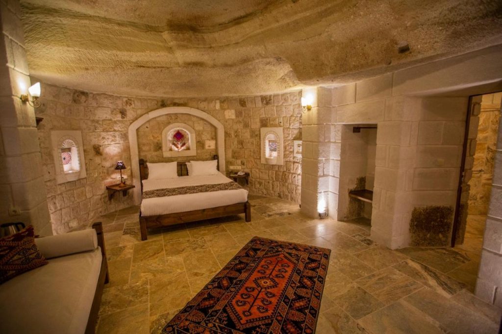The cave room at Zara Cave Suites Hotel in Cappadocia