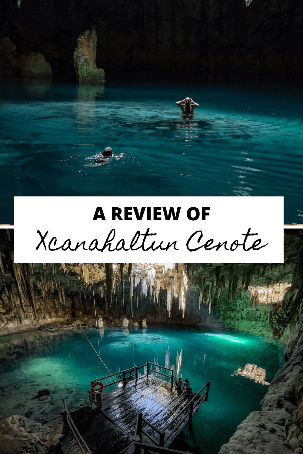 Cenote swimming in Mexico