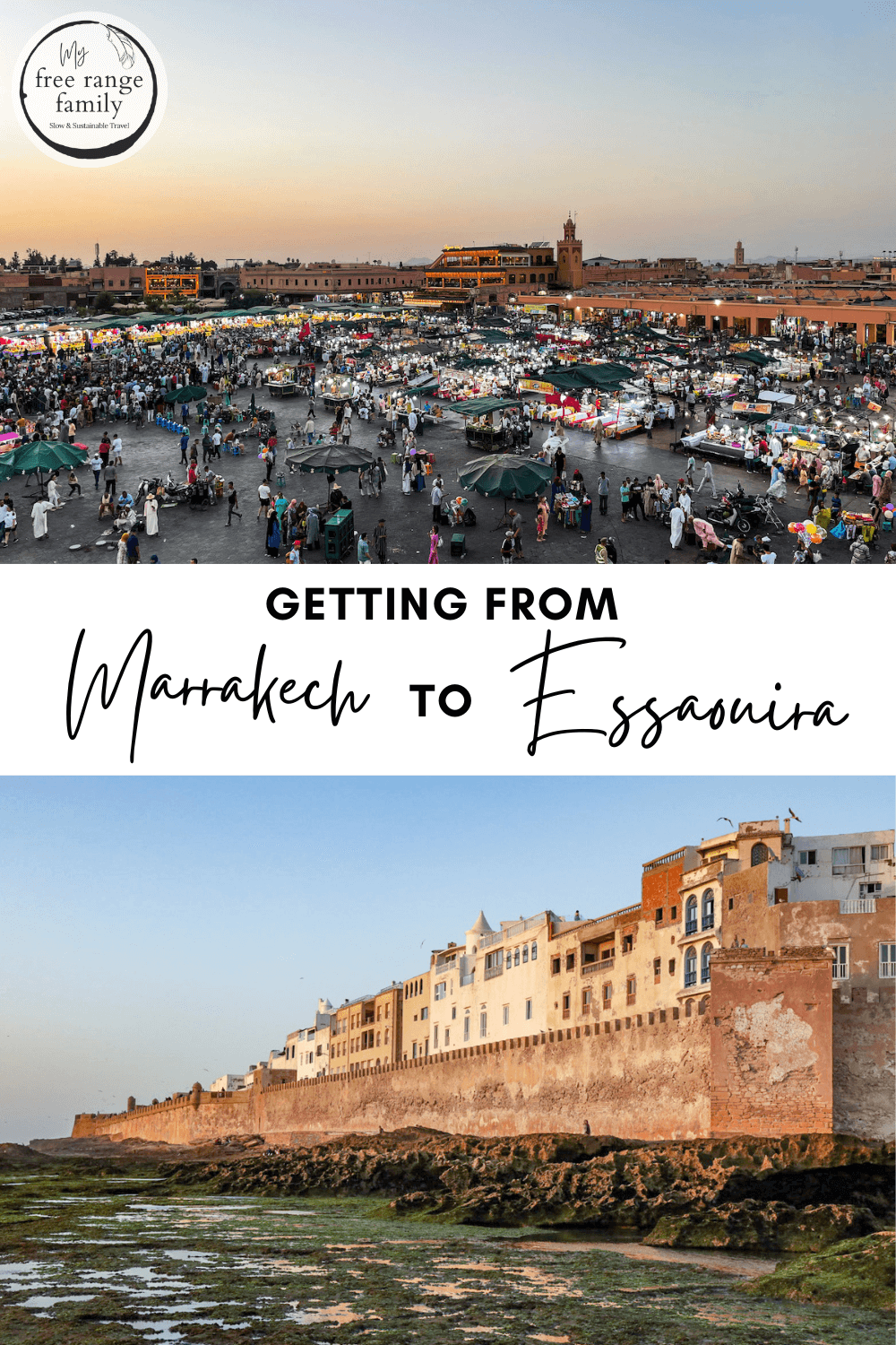 Marrakech Jemaa el-Fna Square and the ramparts of Essaouira - an easy day trip between each