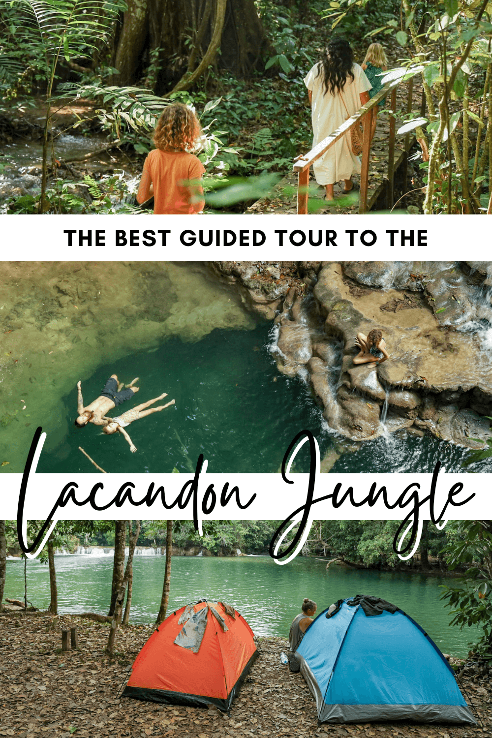 Pinterest image to encourage readers to save this pin on the best guided tour to the Lacandon Jungle.