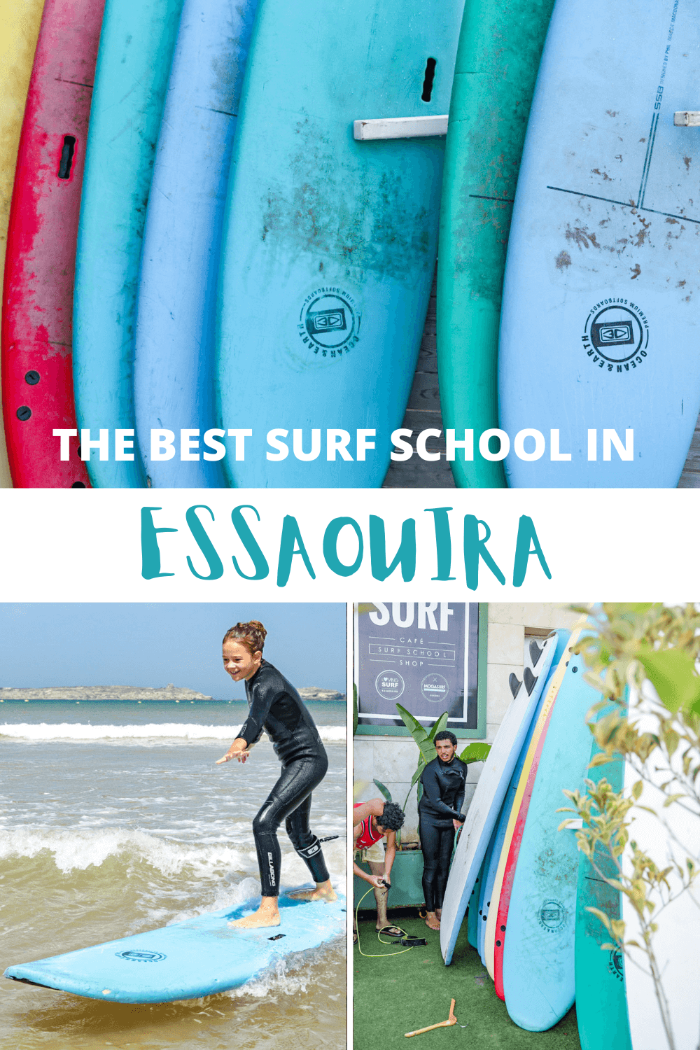 Learning to surf in Essaouira Morocco - a pin to save for later.