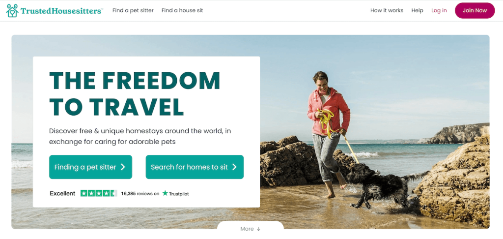 Trusted Housesitters website screenshot