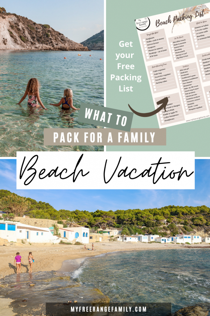 What to pack - Family Beach Vacation Packing List