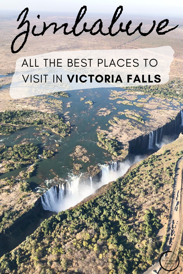 Victoria Falls itinerary - the falls from the air.