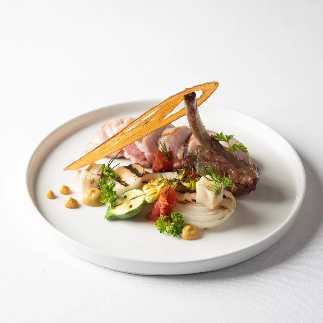 A meal served at Tosca